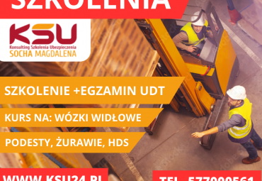 Kurs wózki widłowe Tarnobrzeg