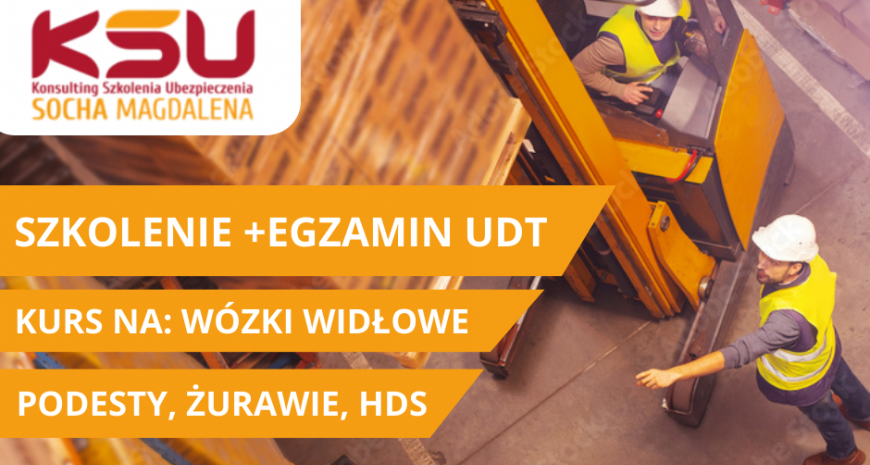 Szkolenia UDT - oferta wakacyjna!